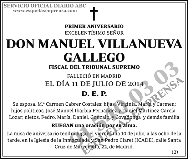 Manuel Villanueva Gallego